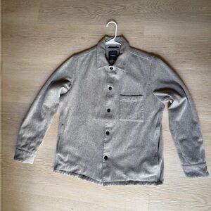 Theory Light Gray Shirt Jacket